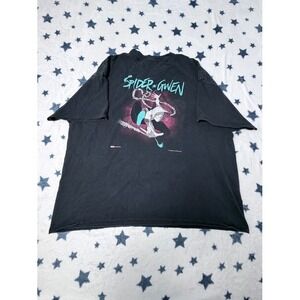 Marvel Spider Gwen T Shirt Black Graphic Tee Mens Womens Comic Streetwear